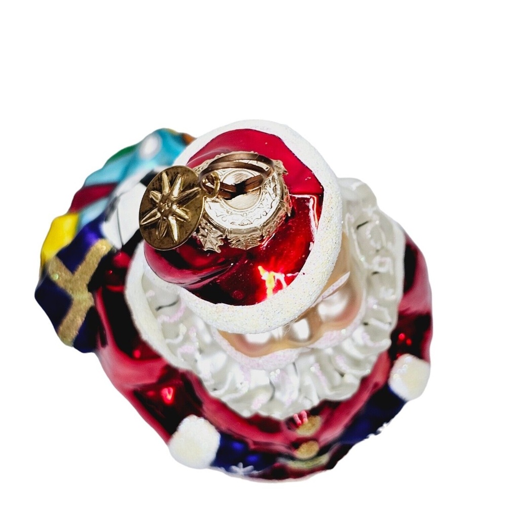Radko HO HO HOLIDAY Christmas Ornament 01-0160-0 Jolly Santa With Presen… - Picture 6 of 9
